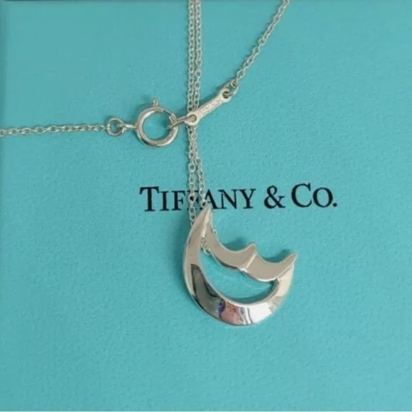 Tiffany & Co. Silver Moon Necklace - Picture 2 of 11